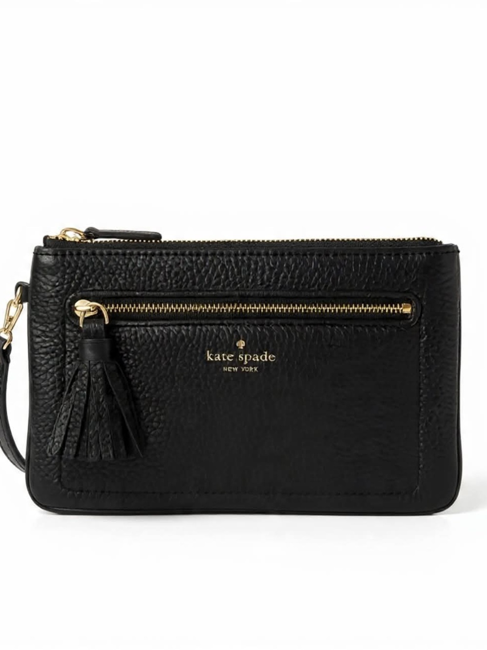 kate spade Wristlet Clutch with Gold Hardware